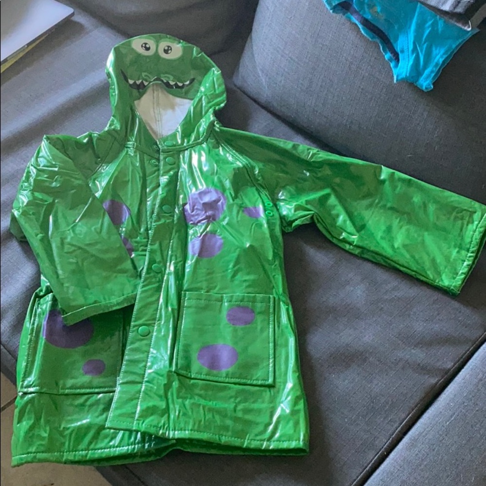 Western Chief Dinosaur Monster Rain Coat 3T